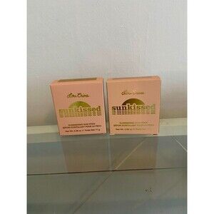 (2) LIME CRIME Sunkissed Glimmering Skin Stick CABANA OASIS Highlighter Bronzer